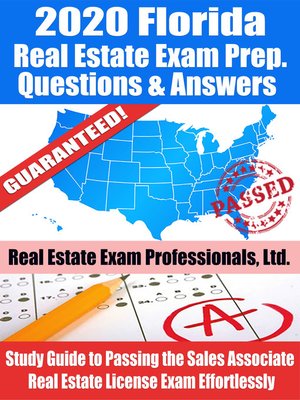 cover image of 2020 Florida Real Estate Exam Prep Questions, Answers & Explanations